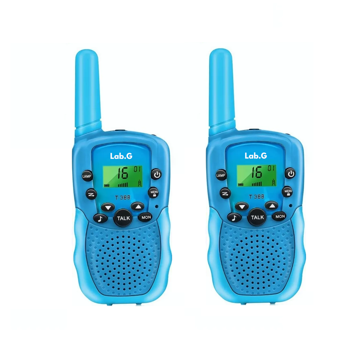 Foto 2 pulgar | Radios Walkie Talkies Para Niño 2 Piezas Lab.g Azul
