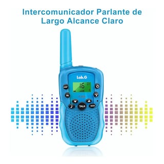 Foto 2 | Radios Walkie Talkies Para Niño 2 Piezas Lab.g Azul