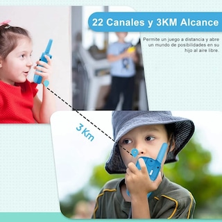 Foto 4 | Radios Walkie Talkies Para Niño 2 Piezas Lab.g Azul