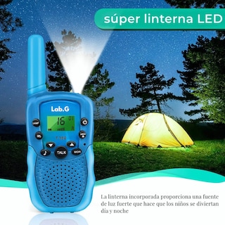 Foto 5 | Radios Walkie Talkies Para Niño 2 Piezas Lab.g Azul