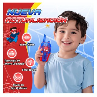 Foto 2 | Spider Walkie Talkie Para Niños Radio Juguete Belug Rojo Azul