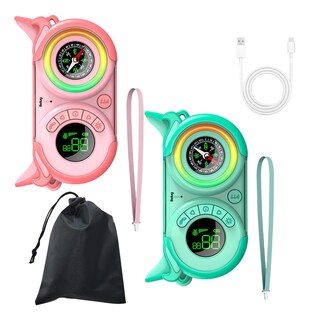 Foto 1 | Walkie Talkies Belug Radios Para Niños Carga Usb Y Brújula 2piezas Rosa/verde