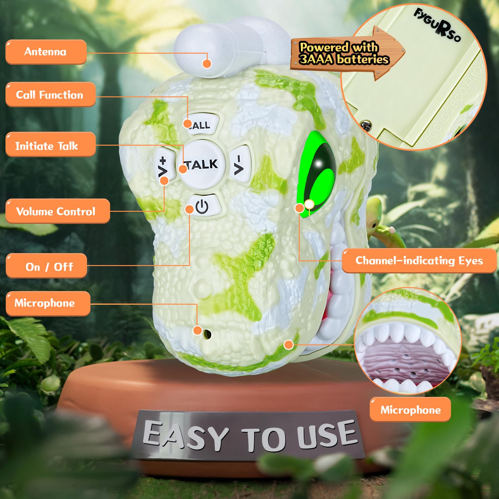 Foto 6 pulgar | Walkie Talkies Fygurso Para Niños  2 Paquetes De 3 A 8 Años - Venta Internacional.