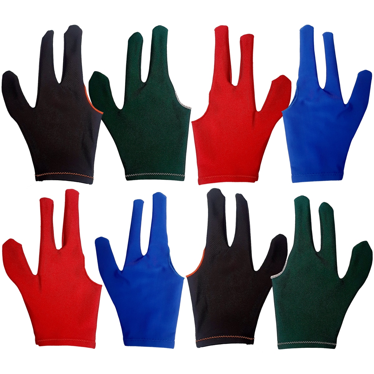 Set 8 Guantes de Billar Diversiones Bago Multicolor $549