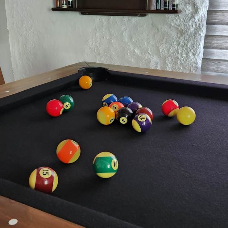 Foto 5 pulgar | Bolas de Billar Diversiones Bago de Pool más 1 Guante y 10 Tizas Triangle Chalk