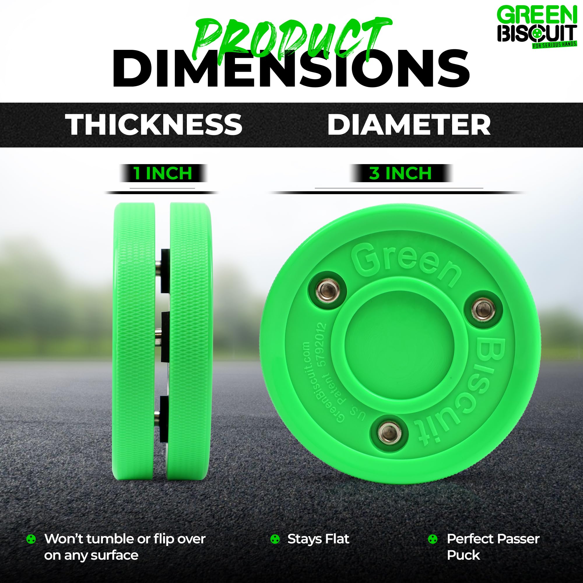 Foto 3 pulgar | Disco De Entrenamiento De Hockey Green Biscuit Original Oficial De La Nhl - Venta Internacional.
