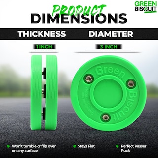 Foto 2 | Disco De Entrenamiento De Hockey Green Biscuit Original Oficial De La Nhl - Venta Internacional.