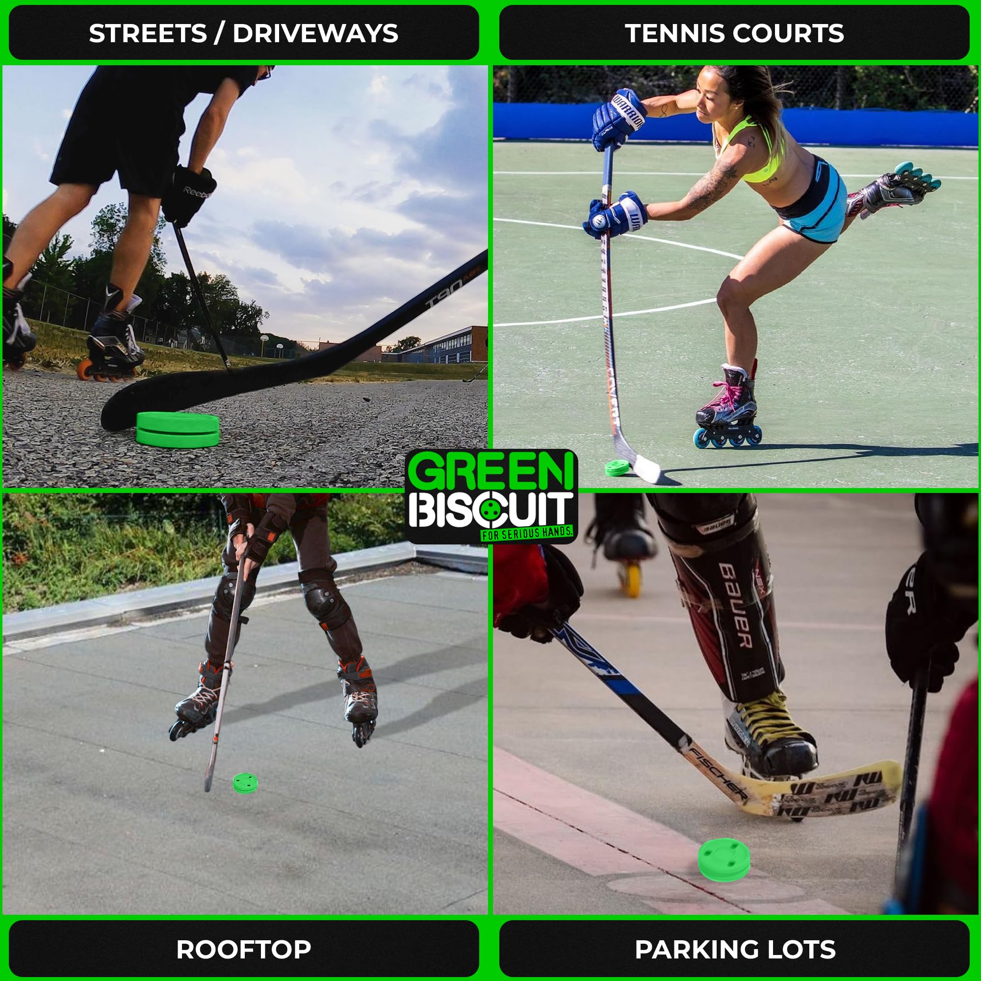Foto 8 pulgar | Disco De Entrenamiento De Hockey Green Biscuit Original Oficial De La Nhl - Venta Internacional.