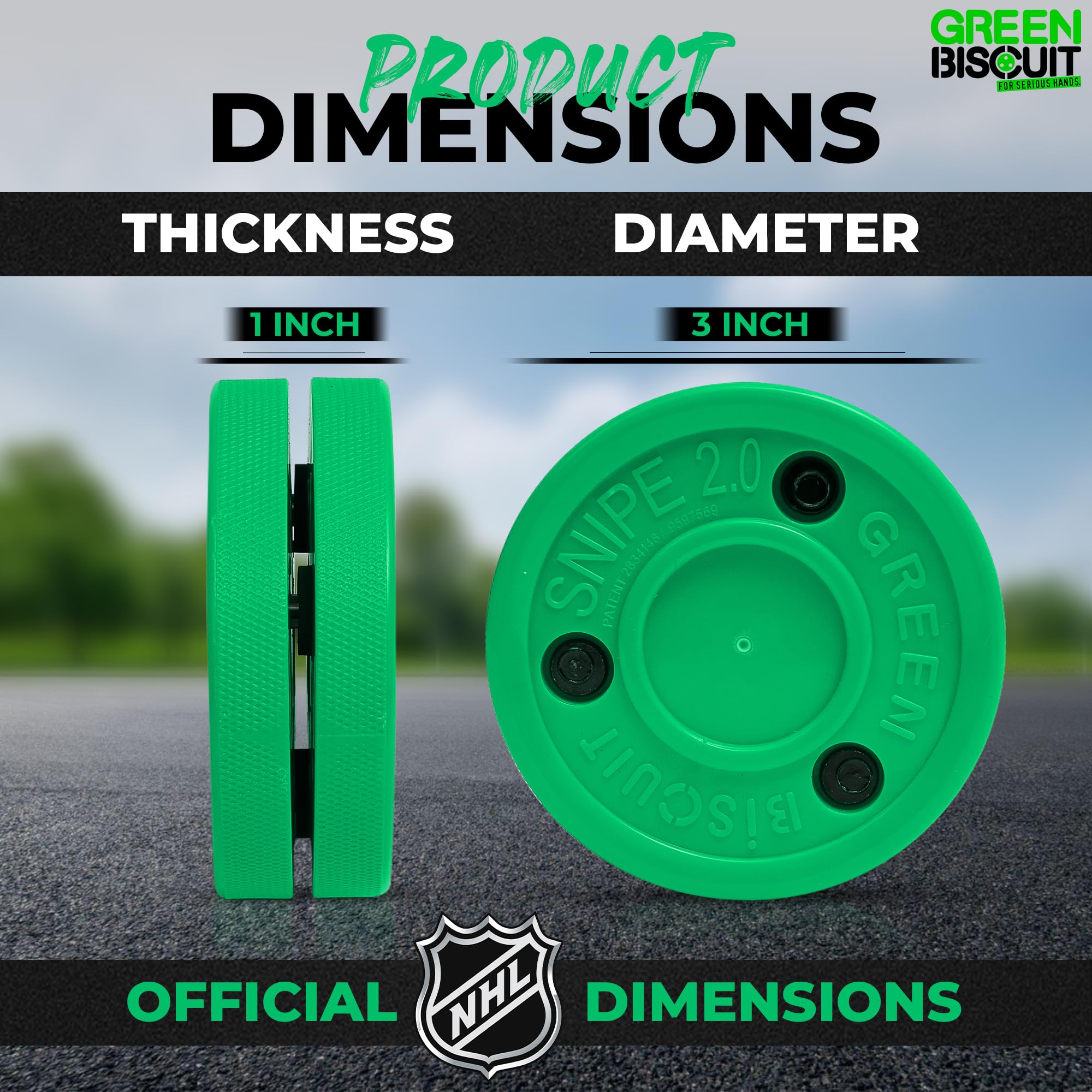 Foto 4 pulgar | Práctica De Tiro Con Agachadiza Con Disco De Hockey Callejero, Color Verde - Venta Internacional.