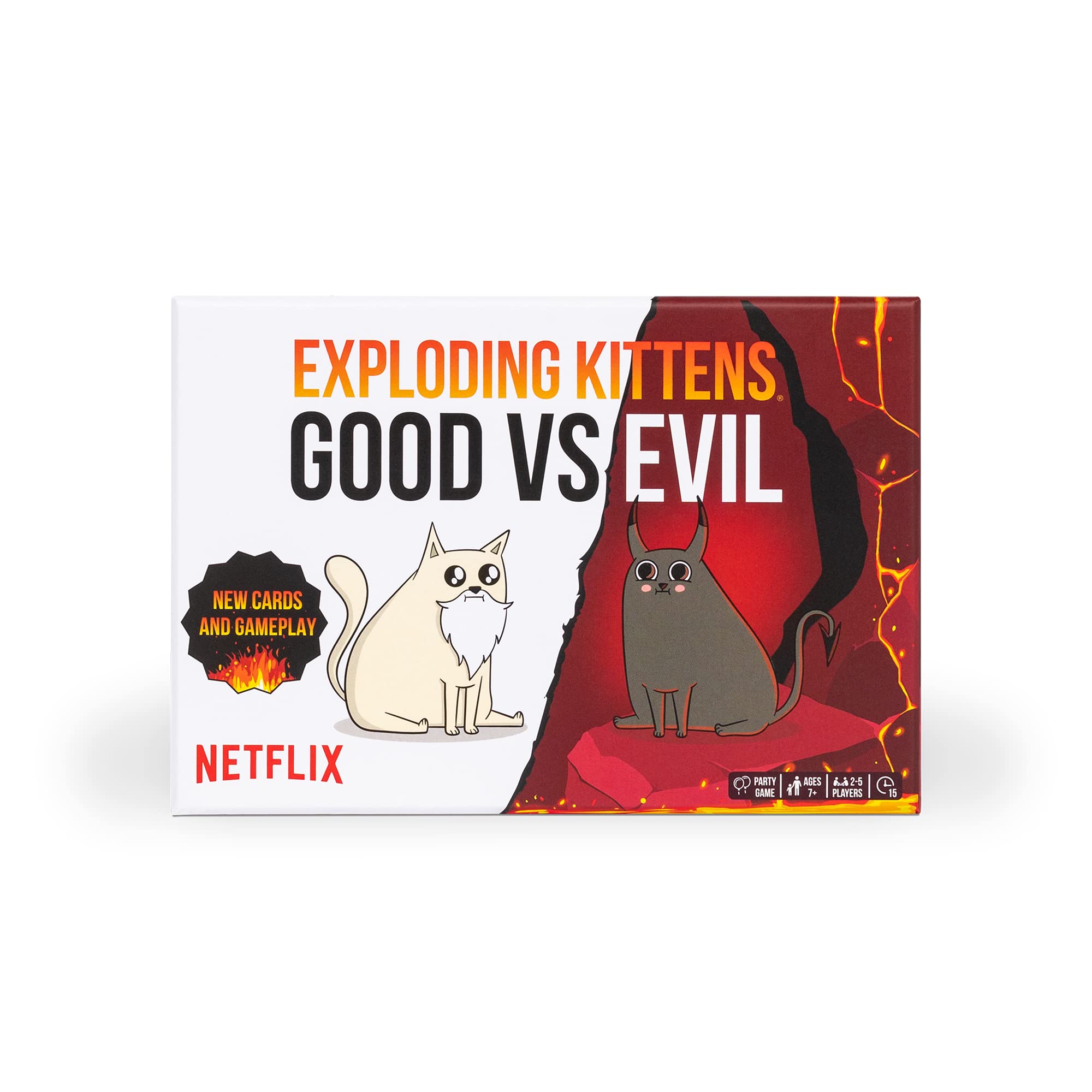Foto 2 pulgar | Juego De Cartas Exploding Kittens Good Vs Evil Con 55 Cartas - Venta Internacional.