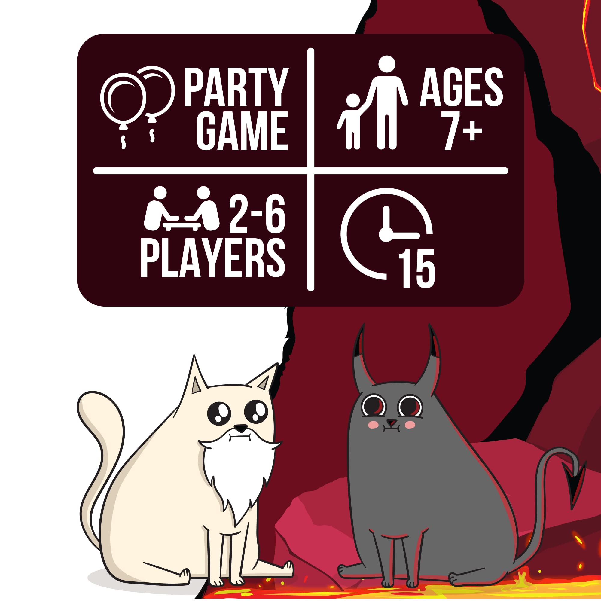 Foto 5 pulgar | Juego De Cartas Exploding Kittens Good Vs Evil Con 55 Cartas - Venta Internacional.