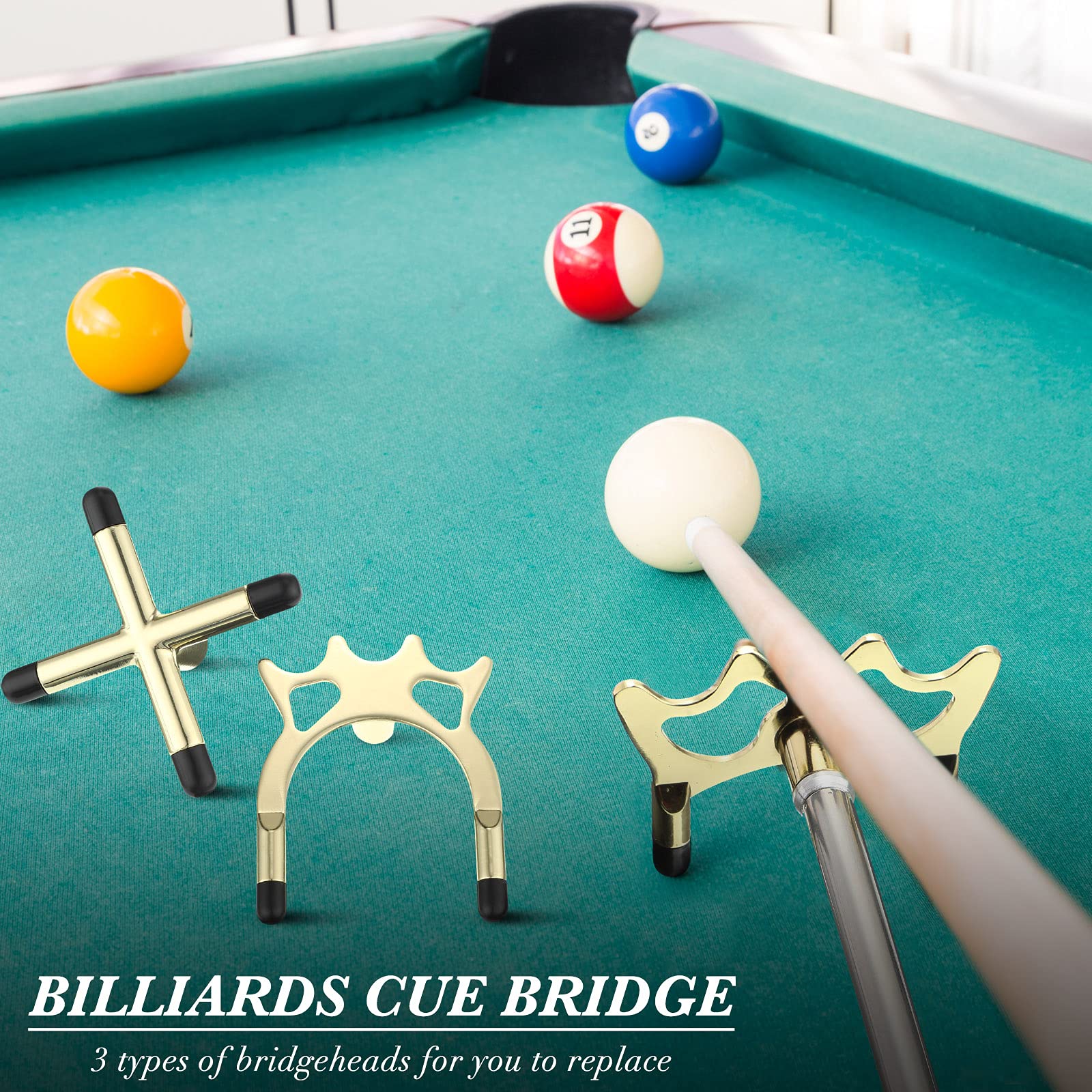 Foto 2 | Taco De Billar Bridge Skylety Retráctil Con 3 Cabezales - Venta Internacional.