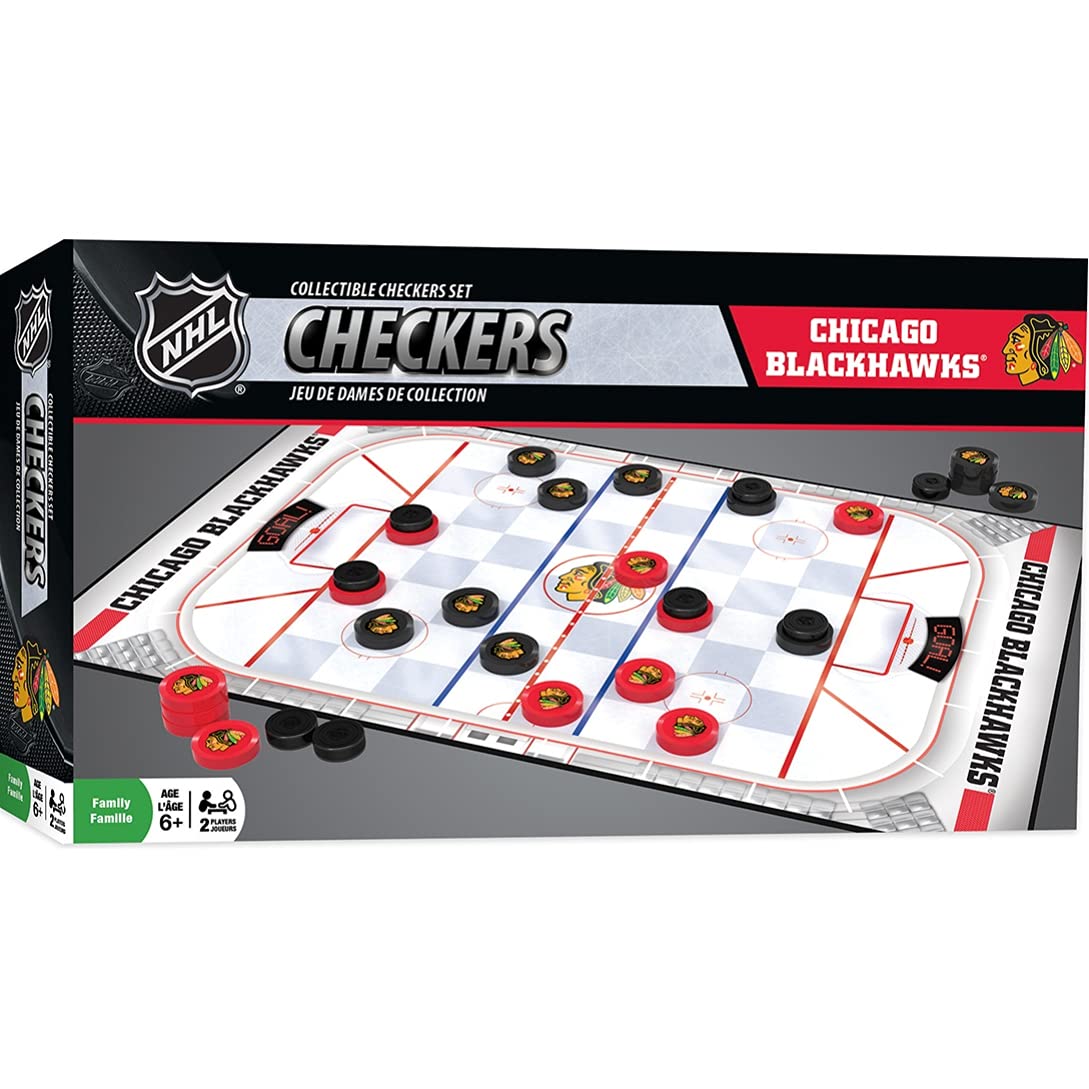Foto 2 pulgar | Juego De Mesa Checkers Masterpieces Nhl Chicago Blackhawks - Venta Internacional.