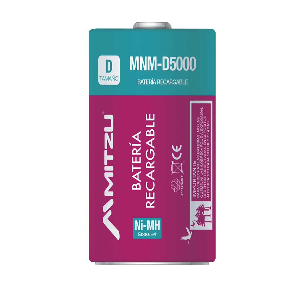 Batería Recargable Mitzu Mnm D5000 Níquel Metal color Rosa