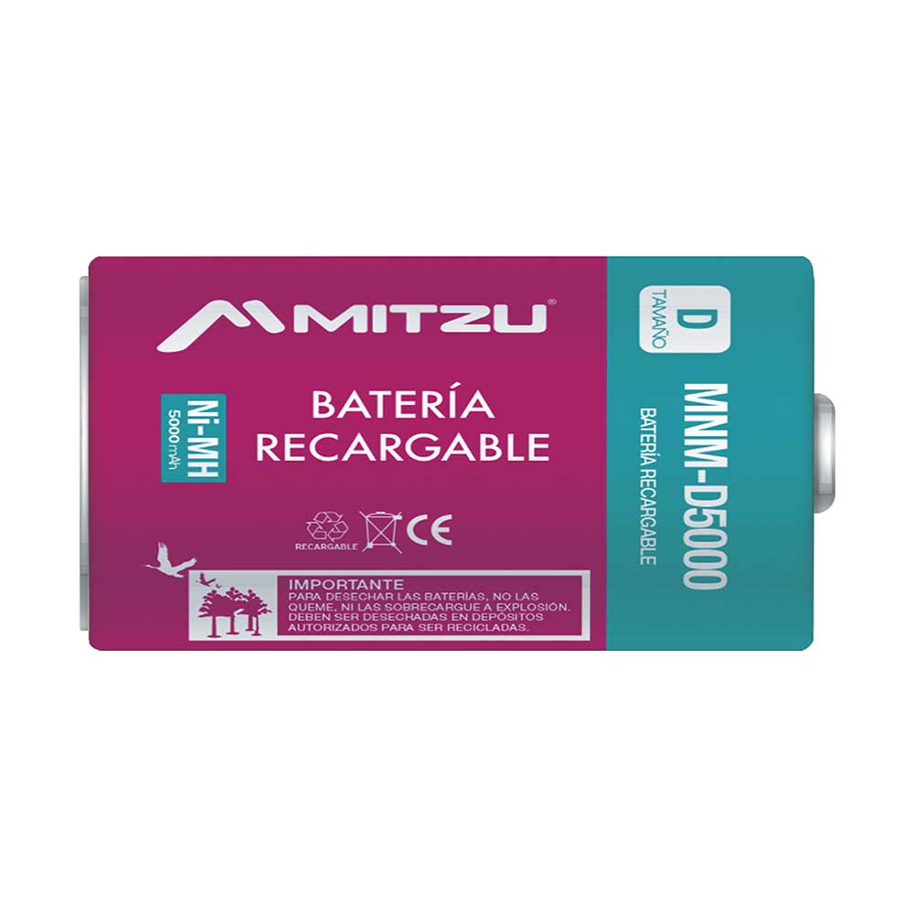 Foto 2 | Batería Recargable Mitzu Mnm D5000 Níquel Metal color Rosa