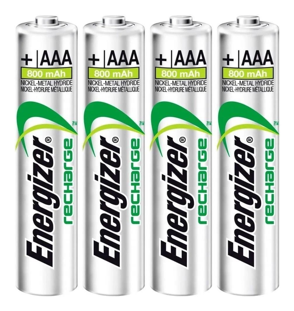 Foto 2 pulgar | Pilas Recargables Energizer Aaa 700 Mah Blister/ 4 Unidades