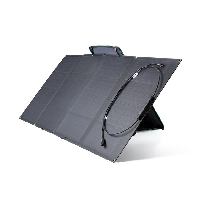 Panel Solar Portátil De 160 W, Plegable Con Funda De Transporte