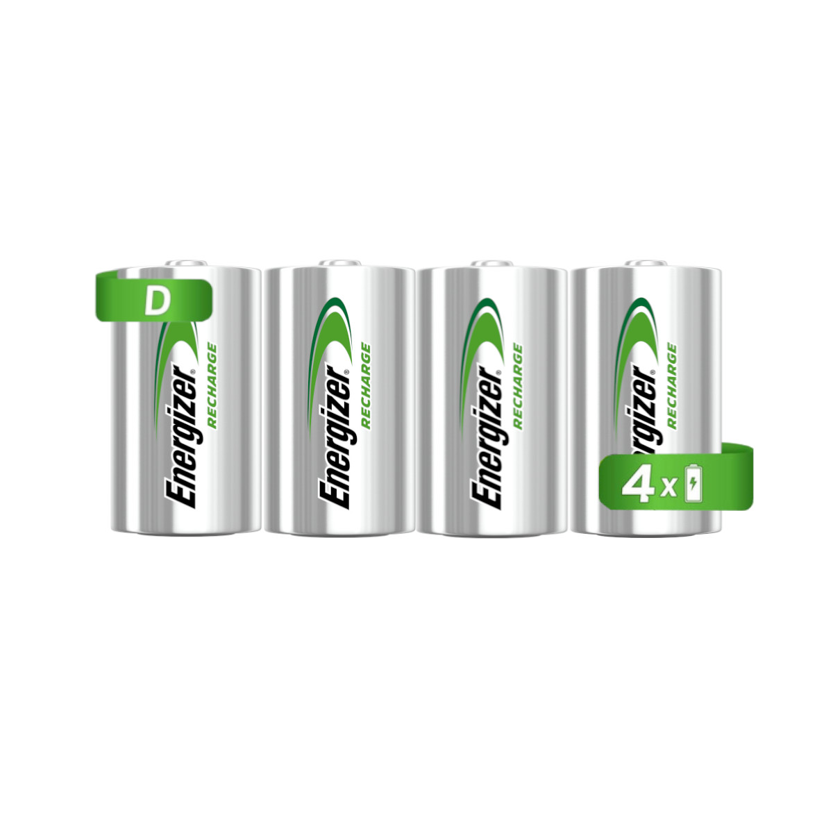 Baterías Recargables Energizer Tamaño D 4 Piezas