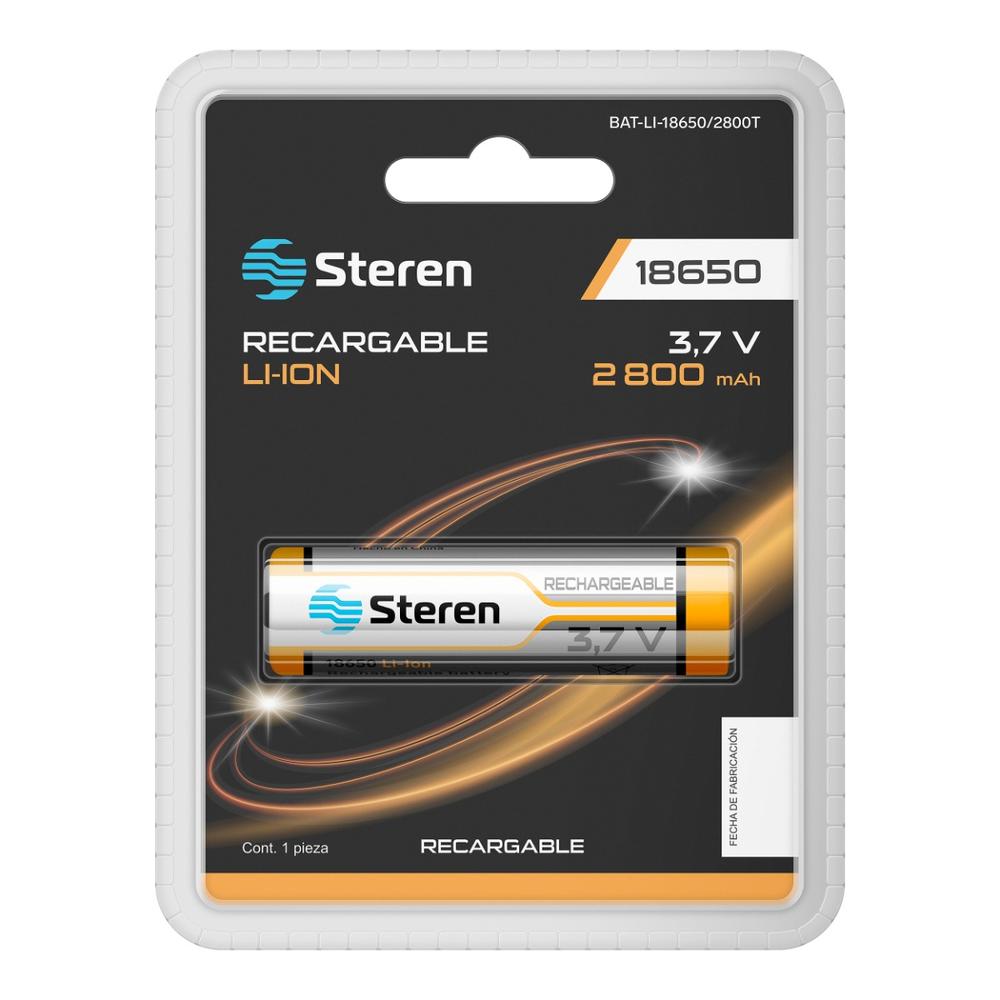 Batería Steren Recargable Li-ion 2800 Mah Tipo 18650