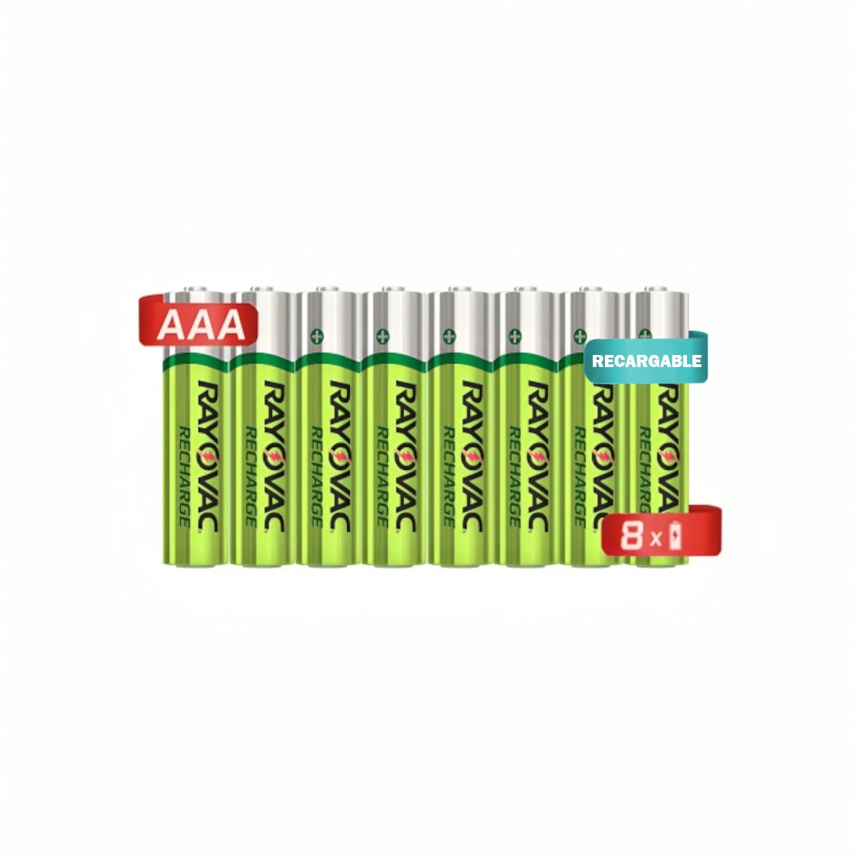 8 Pilas Baterías Recargables Rayovac Tamaño Aaa 650 Mah $429