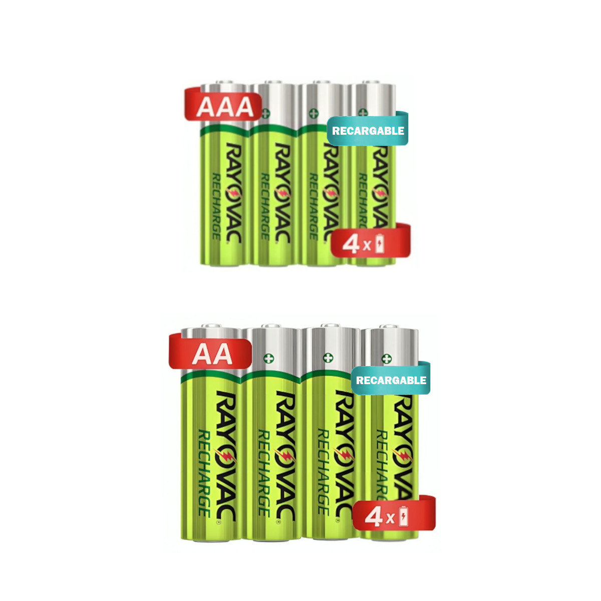 Foto 2 pulgar | Pilas Baterías Recargables Rayovac 4aa 1350mah + 4aaa 650mah