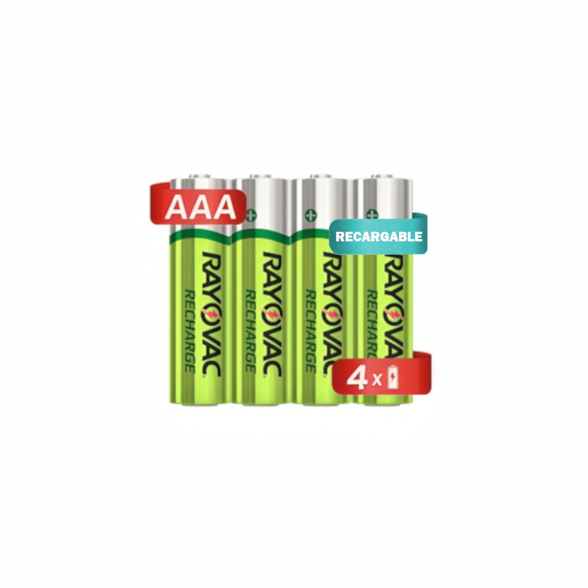 Foto 2 pulgar | 4 Pilas Baterías Recargables Rayovac Tamaño Aaa 650 Mah