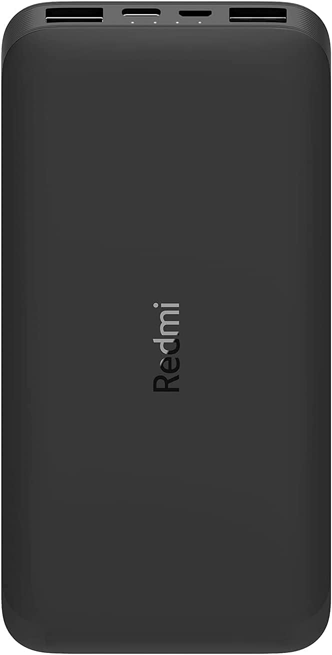 Batería Portátil Xiaomi Redmi Negra Power 10000 mAh