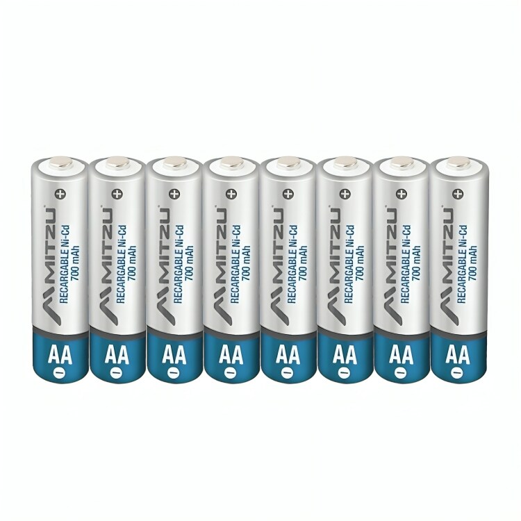 Pilas Baterías Aa Recargables Mitzu 700 Mah Con 8 Piezas Nicd $229