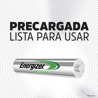 Foto 3 | 12 Pilas Baterías Recargables Energizer Tamaño Aaa