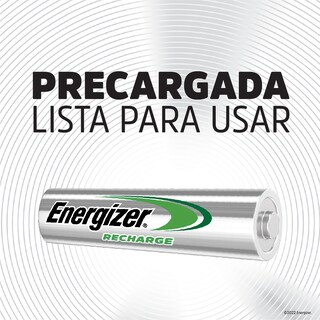Foto 2 | Pilas Baterías Energizer Recargables 4 Piezas Aa