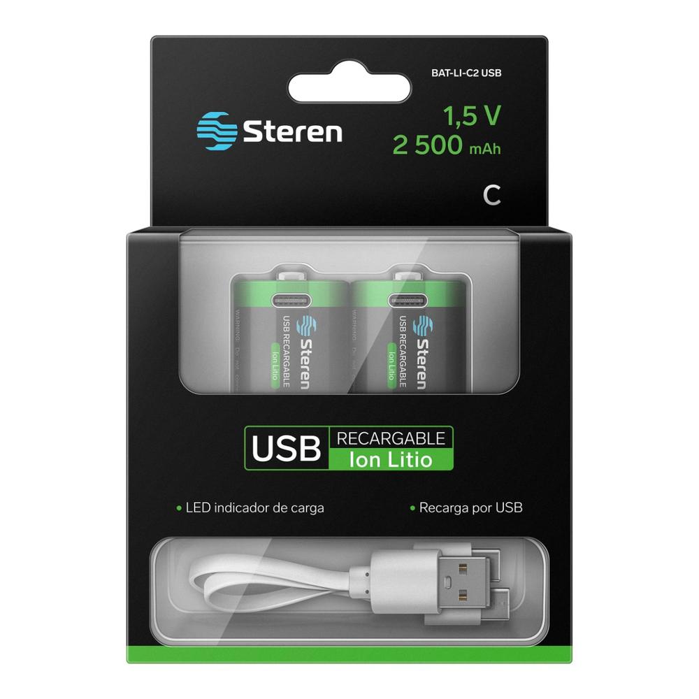 Foto 2 pulgar | Baterías Recargables USB Li-ion Tipo C de 3750 mWh para Cámaras Fotográficas y Juguetes