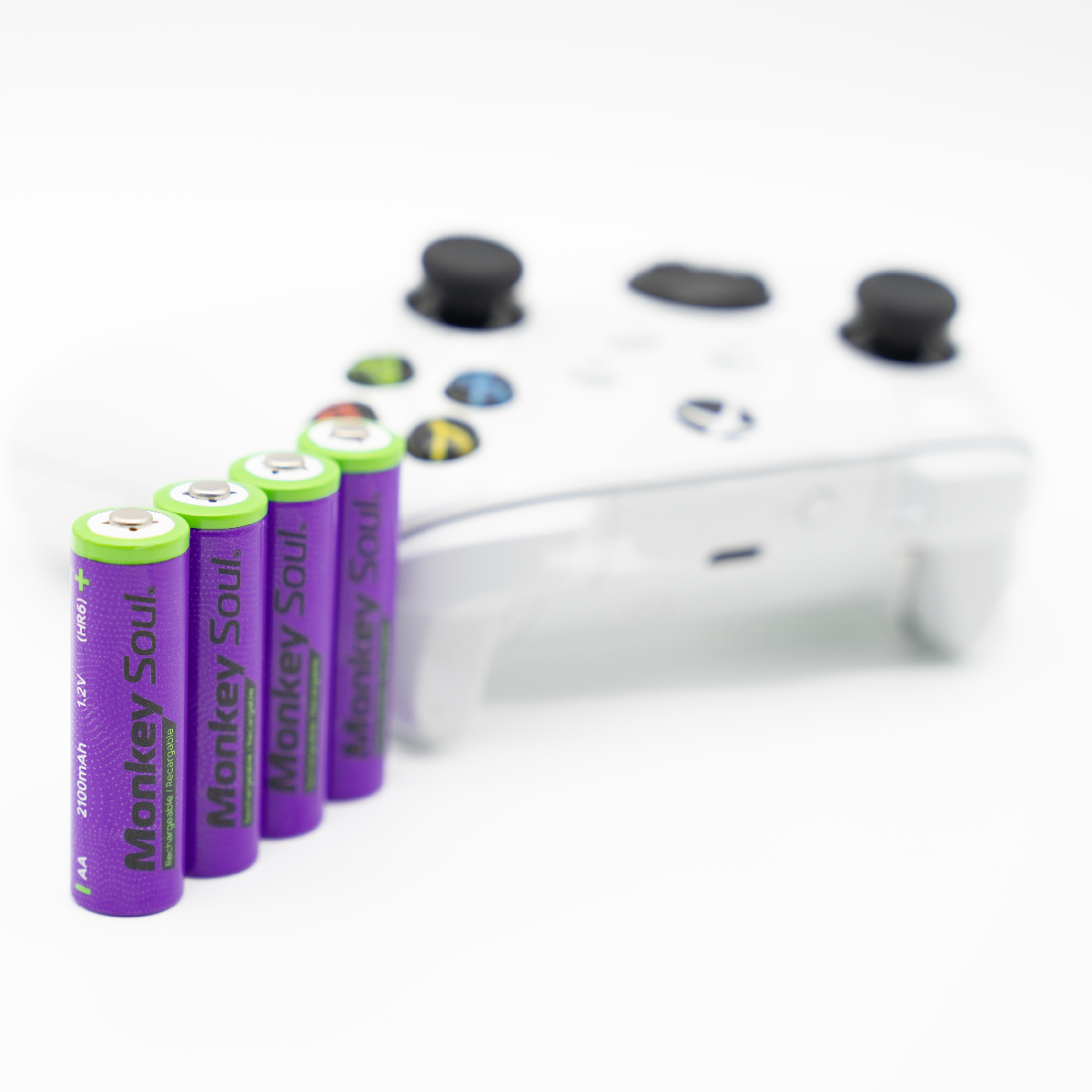 Foto 9 pulgar | Pilas Baterías Aa Recargables Monkey Soul 6 Piezas 2100 Mah