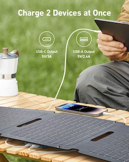 Foto 3 | Panel Solar Anker Solix Ps30 30 W Plegable con IP65 para Acampar - Venta Internacional