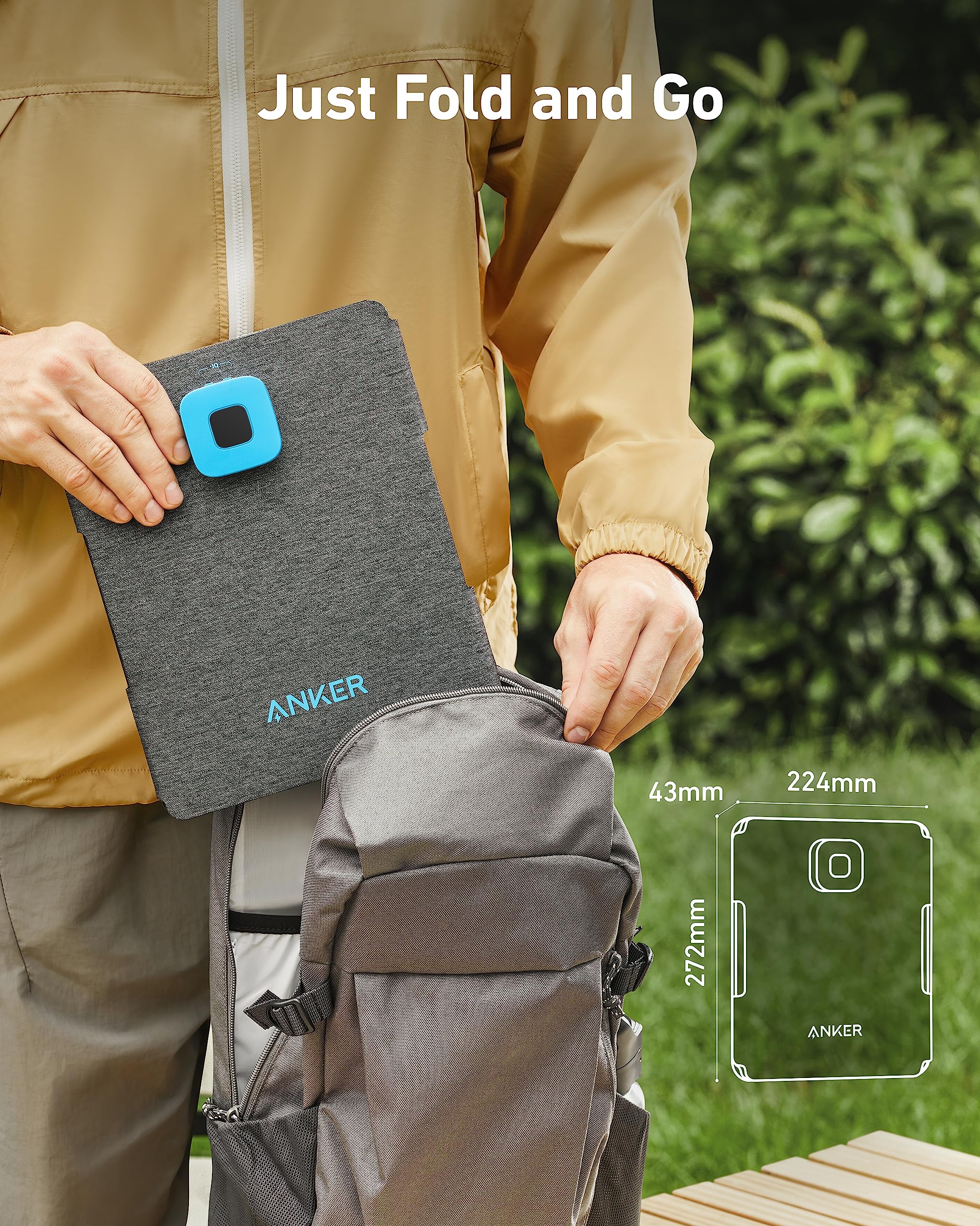 Foto 7 pulgar | Panel Solar Anker Solix Ps30 30 W Plegable con IP65 para Acampar - Venta Internacional
