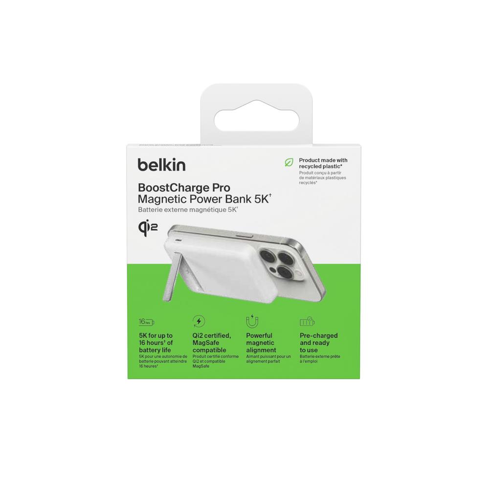 Foto 8 pulgar | Bateria Magnetico Kick Blanco Belkin