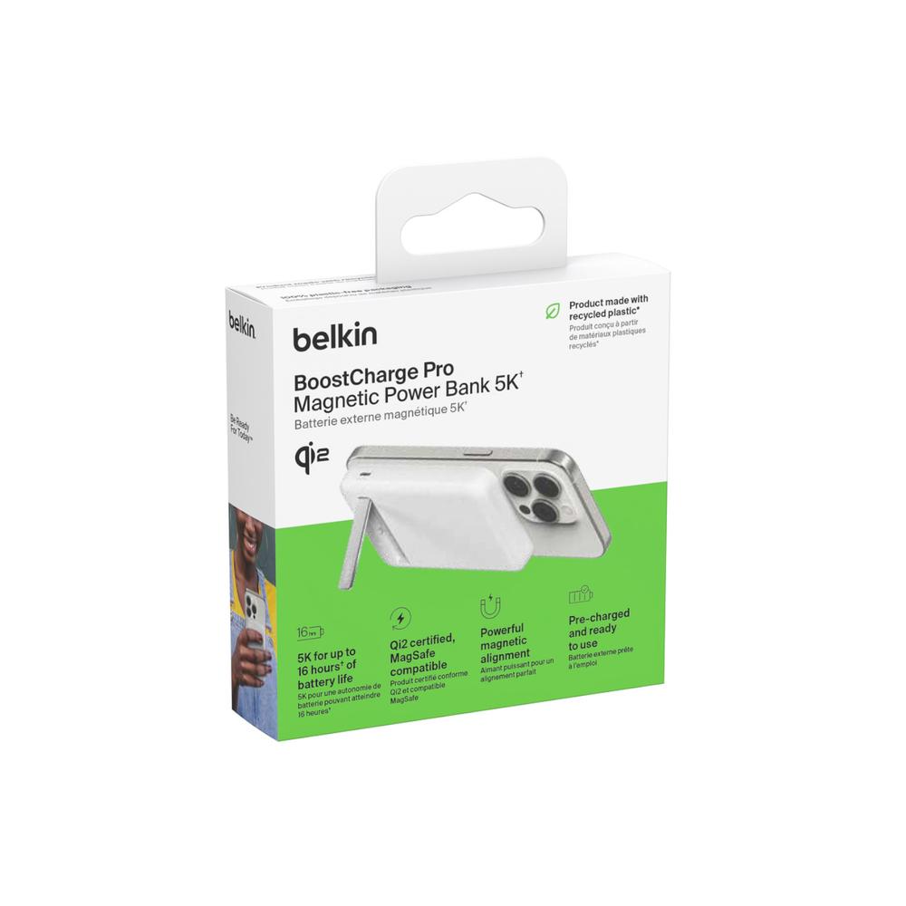 Foto 9 pulgar | Bateria Magnetico Kick Blanco Belkin