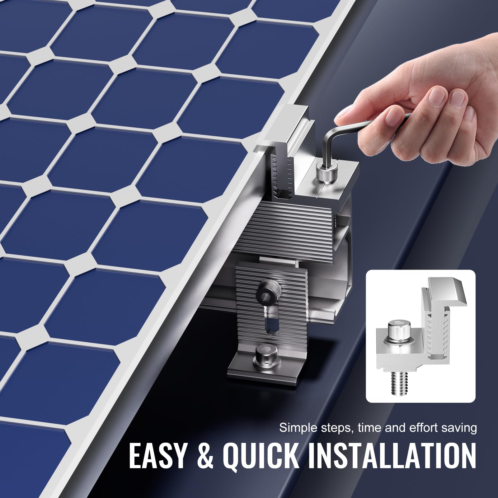 Foto 5 | Soportes De Montaje De Paneles Solares Vevor Z Para Vehículos Recreativos Y Barcos (40 Unidades) - Venta Internacional.