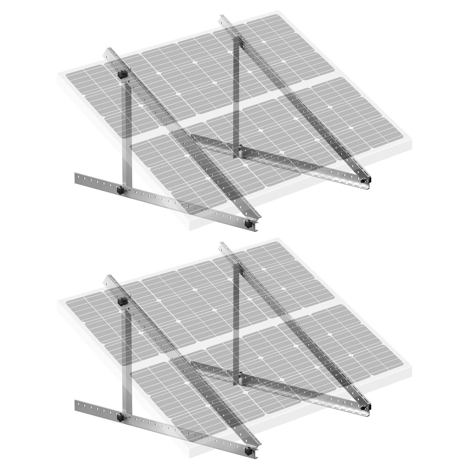 Foto 1 | Soportes De Montaje Para Paneles Solares Vevor De 45 Pulgadas Con Inclinación Ajustable - Venta Internacional.