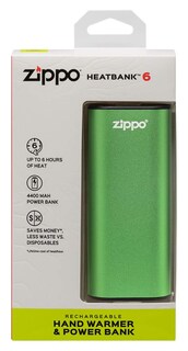 Foto 7 | Calentador De Manos Zippo Green Heatbank 6 Recargable De 4.400 Mah - Venta Internacional.
