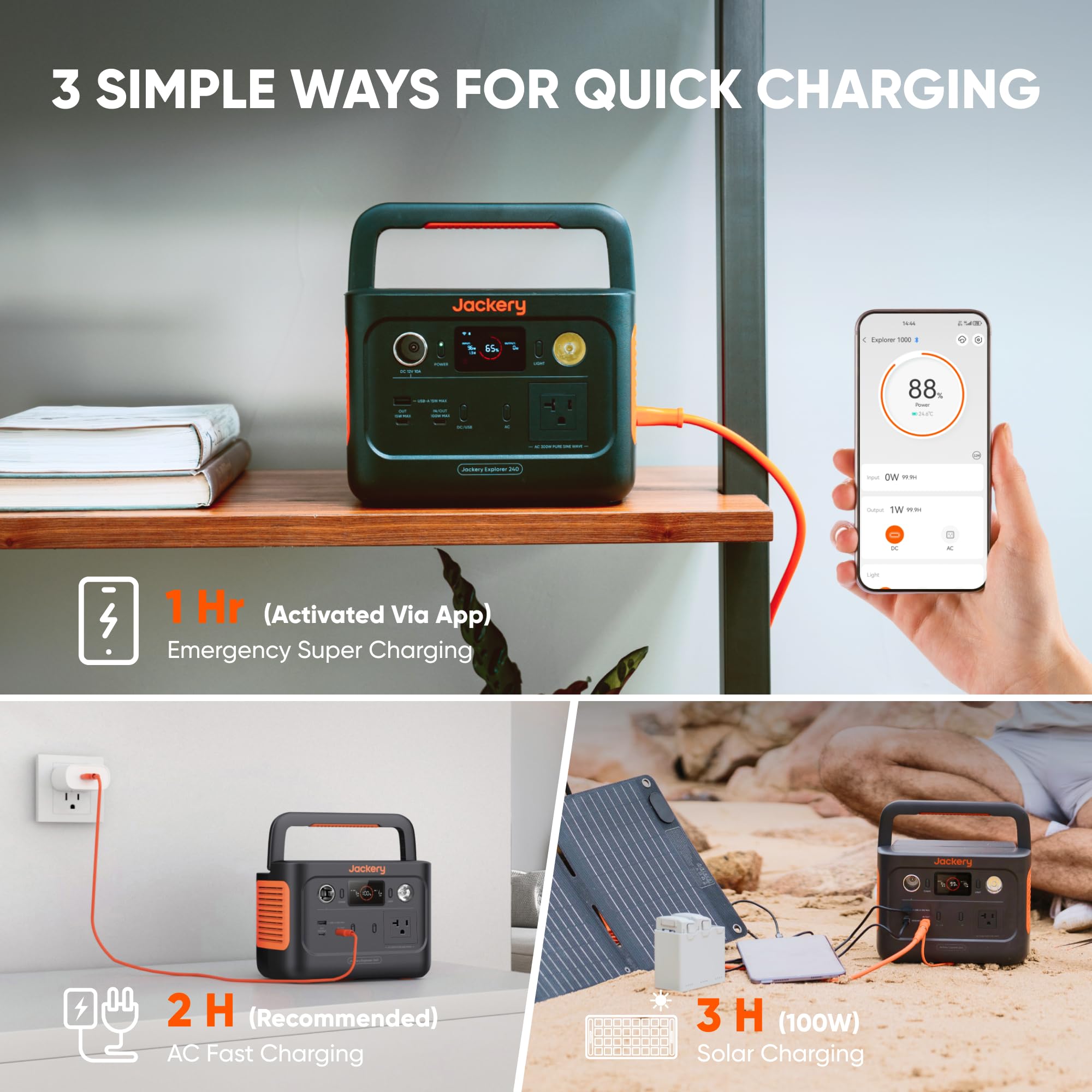 Foto 5 | Central Eléctrica Portátil Jackery Explorer 240 V2 256wh - Venta Internacional.