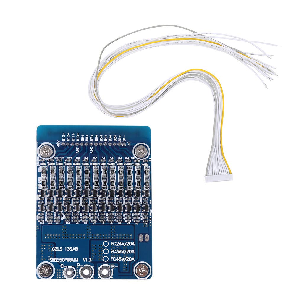 Foto 1 | Placa Pcb Para Batería De Celda 13s 48v 20a Con Función De Equilibrio - Venta Internacional.