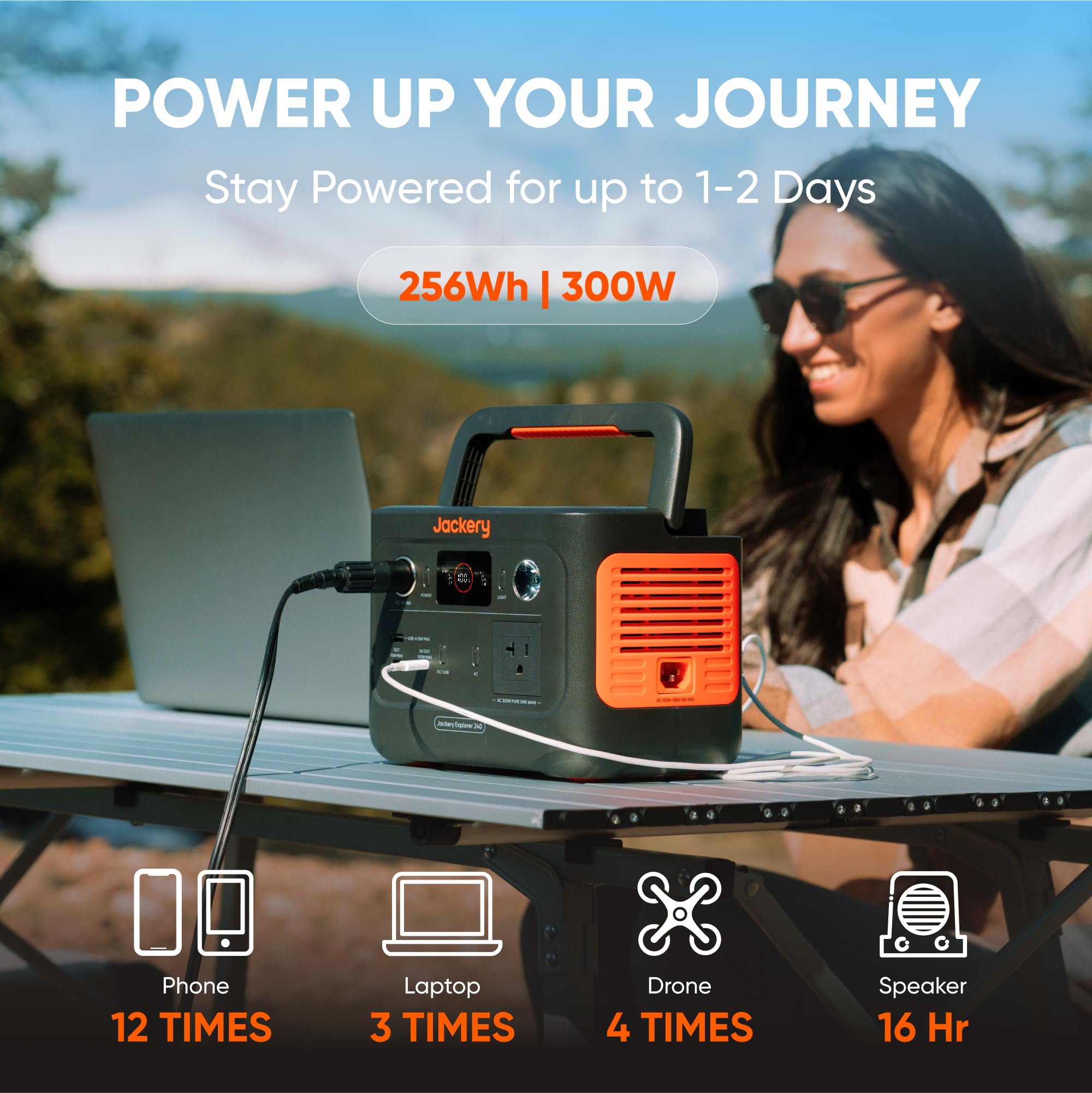 Foto 3 | Generador Solar Jackery Explorer 240 V2 256wh Con Panel De 40w - Venta Internacional.