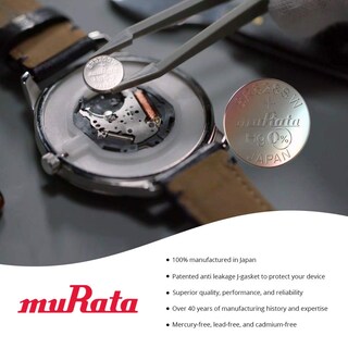 Foto 7 | Batería Murata 321 Sr616sw 1.55v Óxido De Plata (100 Unidades) - Venta Internacional.