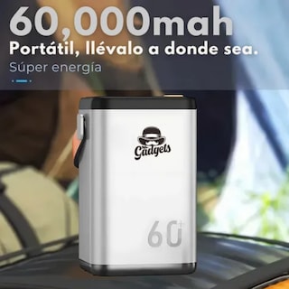 Foto 4 | Power Bank 60 000mah Bateria Portatil Compacta Carga Ultra Rapida 100w