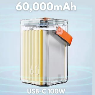 Foto 6 | Power Bank 60 000mah Bateria Portatil Compacta Carga Ultra Rapida 100w