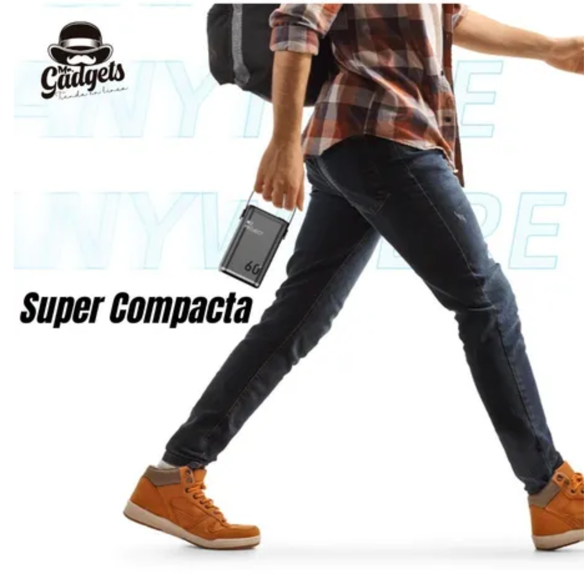 Foto 6 | Power Bank 60 000 Mah Bateria Portatil Compacta Carga Rapida