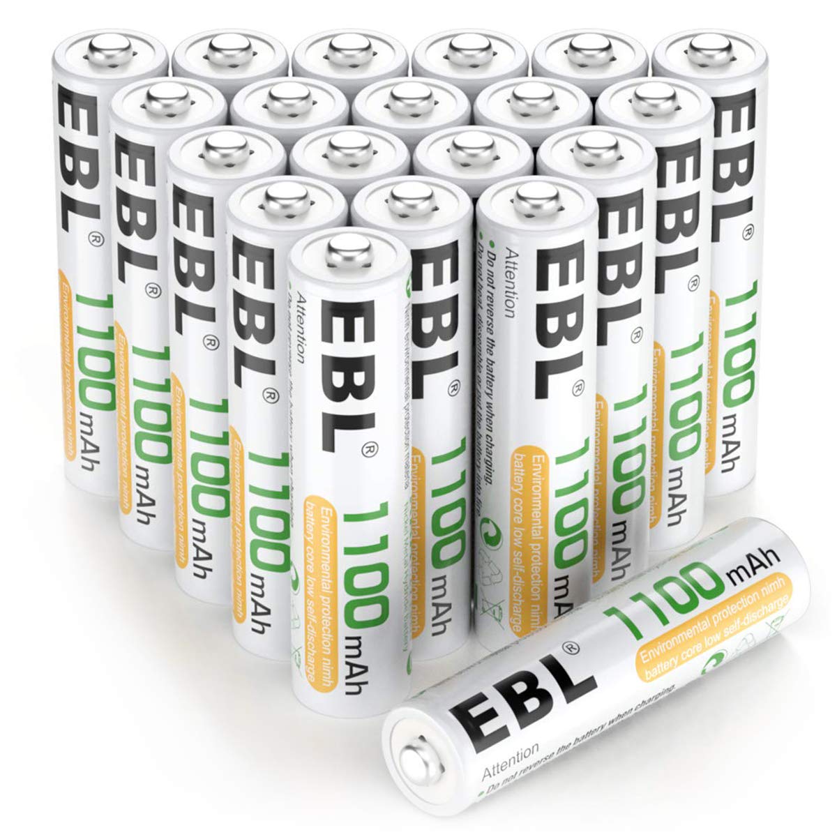 Foto 1 | Paquete De 20 Baterías Recargables Ebl Aaa 1100mah Ni-mh - Venta Internacional.