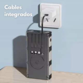Foto 5 | Power Bank Solar 30000mah Carga Inalámbrica Batería Portátil Compacta Carga Rápida Usb-c Usb