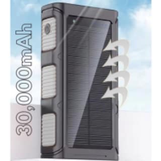 Foto 7 | Power Bank Solar 30000mah Carga Inalámbrica Batería Portátil Compacta Carga Rápida Usb-c Usb