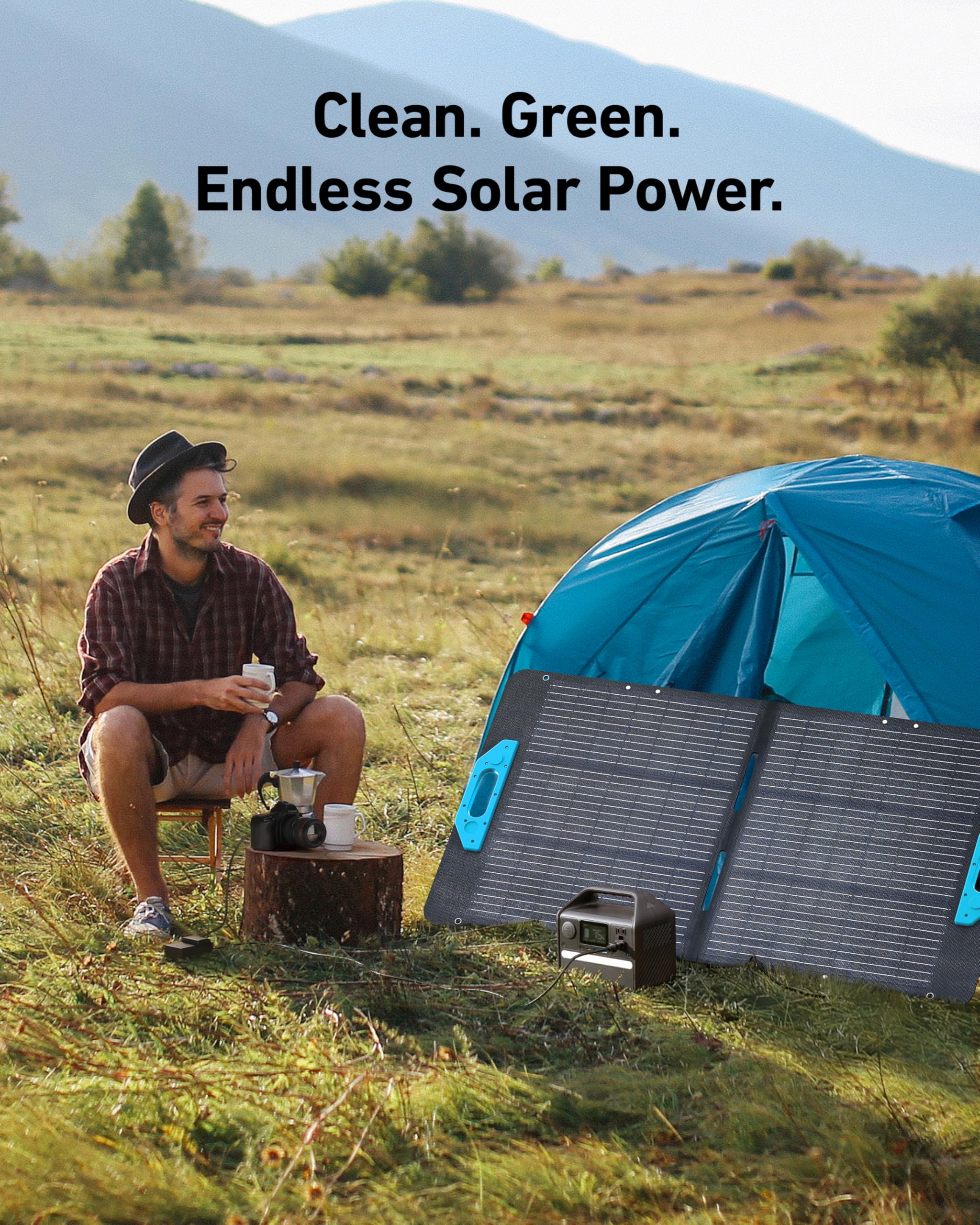 Foto 6 | Central Eléctrica Portátil Anker 521 Solar 256wh Con Panel De 100w - Venta Internacional.